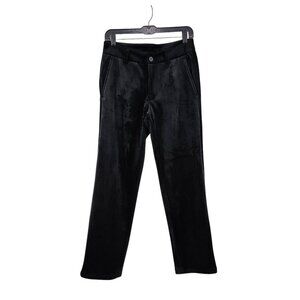 Teddy Fresh Women's Black Velvet Pants Sz 28